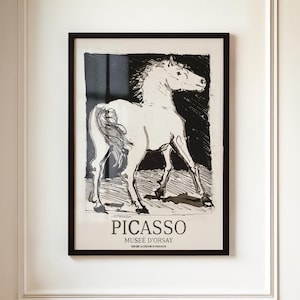Picasso Exhibition Poster | The Horse (1942) – French Art Print | Museum-Quality Giclée Wall Art