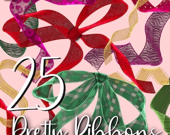 Procreate 25 Pretty Ribbons Brushes. Metallic, Satin, Lace, Realistic Fabric Ribbon  Bow (Video Tutorials)