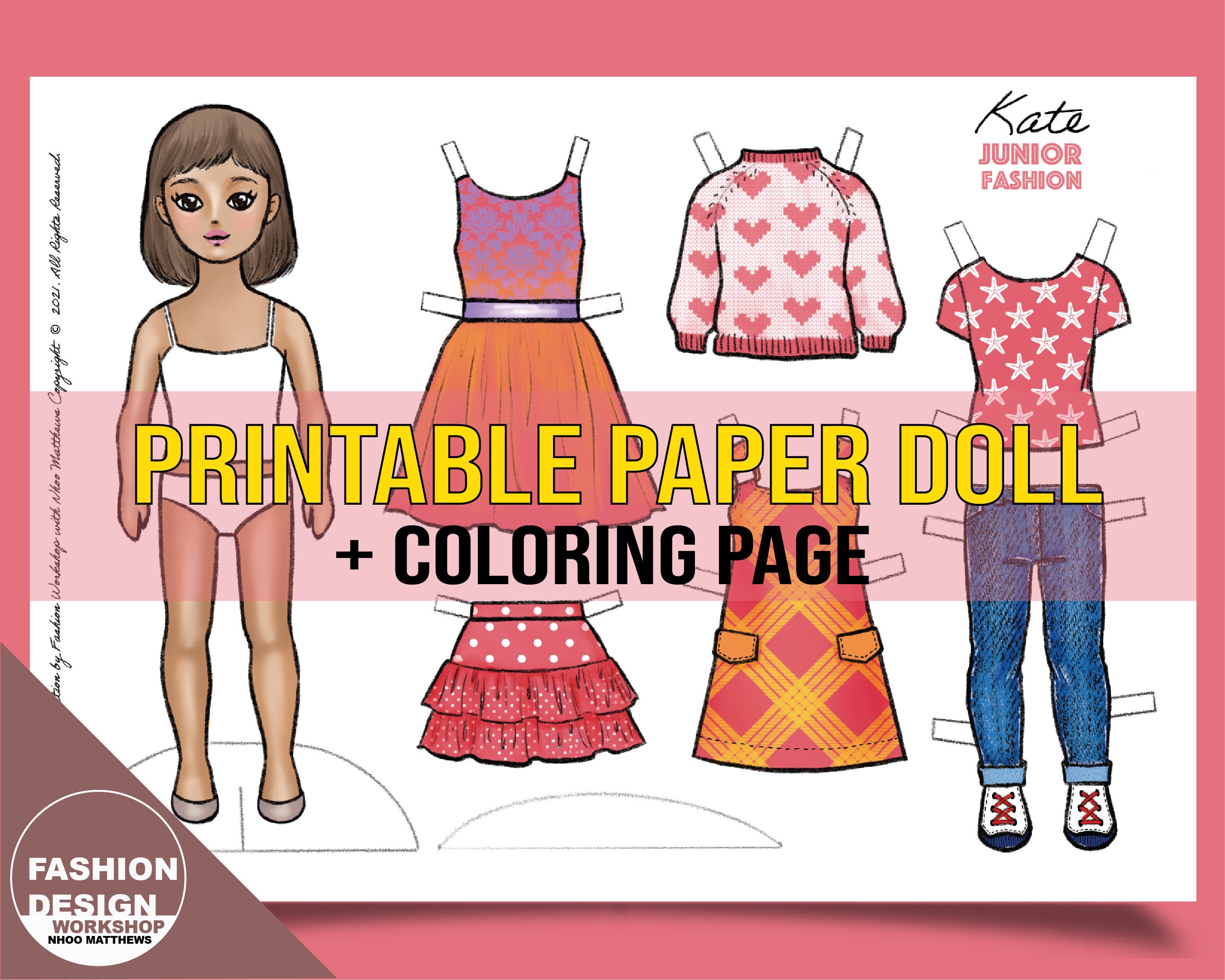 Kate Made Paper Doll Printables