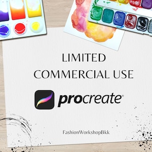 LIMITED COMMERCIAL USE for Procreate Paint Brushes or Procreate Stamp Brushes