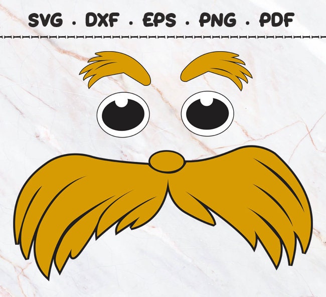 Lorax Face Svg Dxf Eps Png Pdf Clip art pour Cricut Etsy France