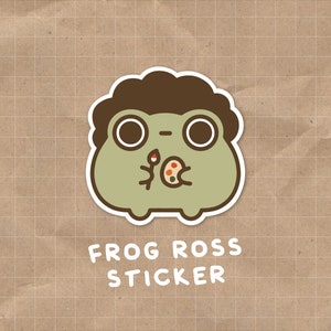 Frog ross sticker | water bottle skateboard vinyl stickerbomb for laptops