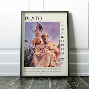 Plato Philosopher Ancient Greek Wall Art Poster Print Download