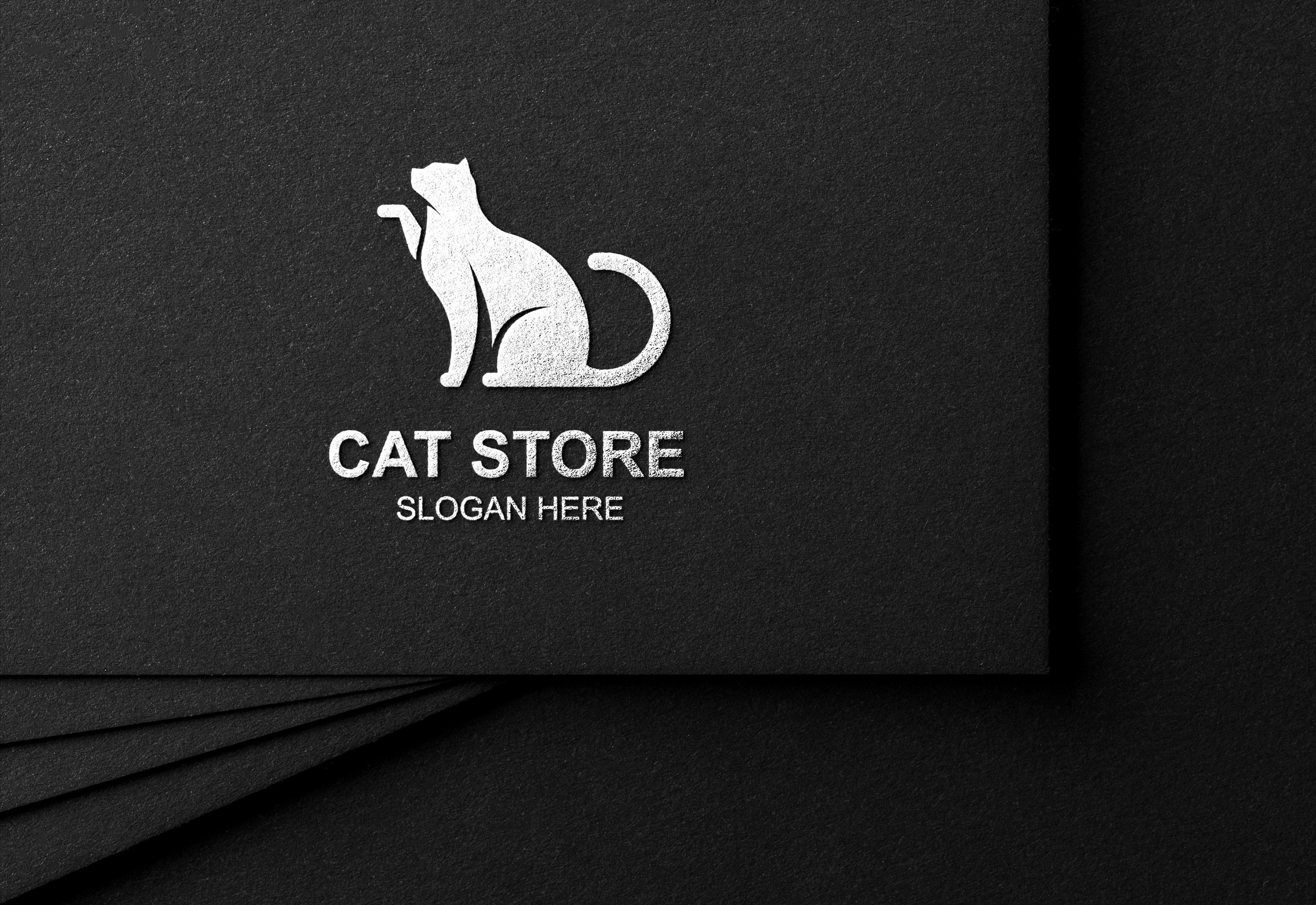 Cat Logo Cat Store Logo Professional Custom Logo Premade Etsy