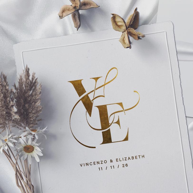 Custom Wedding Logo With Initials, Customizable Wedding Monogram ...