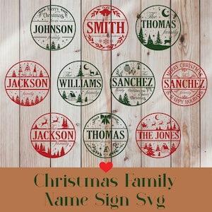 Christmas Family Name Svg bundle, Christmas Svg bundle, Family name Svg, Xmas clipart, Christmas Svg, Custom Cups, Shirts, Png .