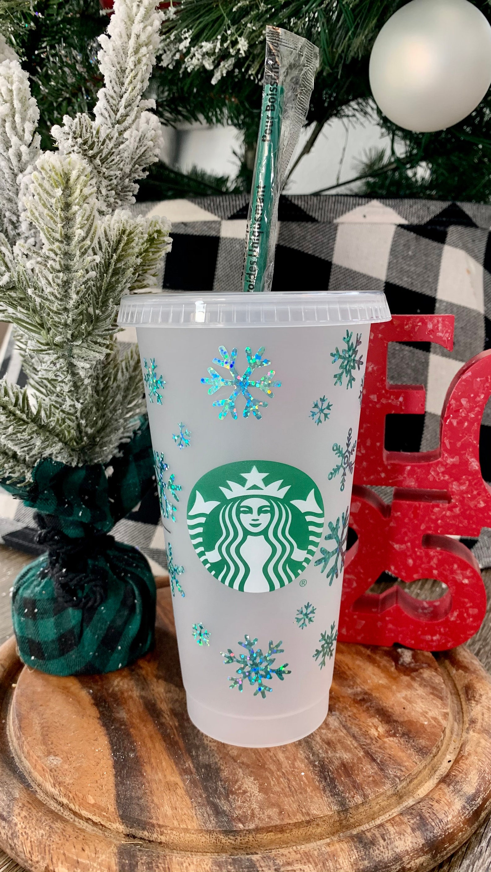 Snowflake Starbucks Cup Winter Starbucks Cup Starbucks Cold Etsy