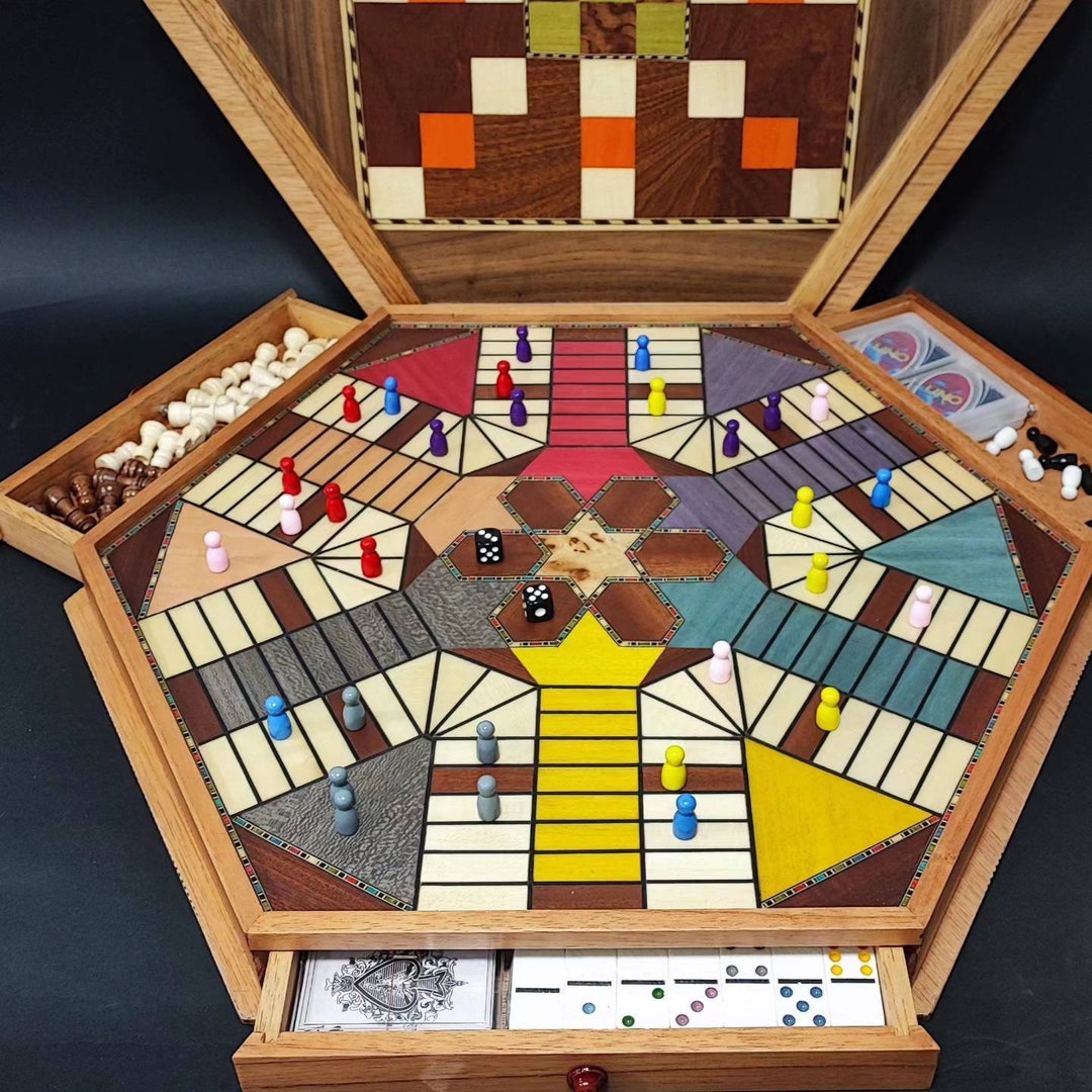 Cedar Wood Game Box Etsy