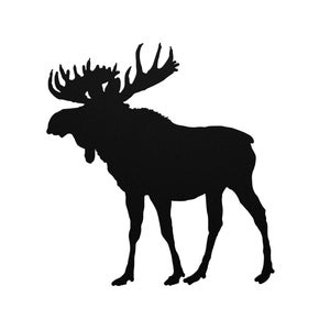 Moose - Metal Wall Art Home Decor Laser Cut for Indoor Outdoor 5 colors and 6 sizes - Metal Art for Home or Office Decor - Free Shipping