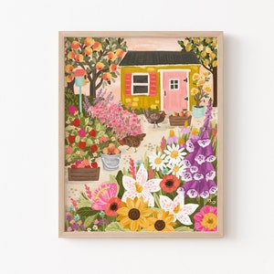 Summer Shed Art Print | Wall Art | By Olivia Gibbs