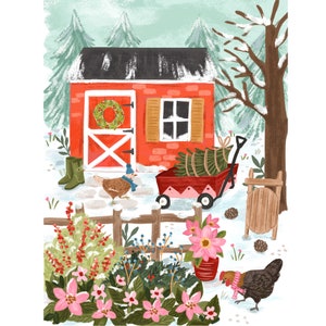 Winter Shed Art Print