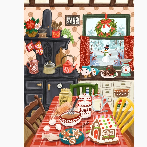 Kitchen Christmas by Olivia Gibbs