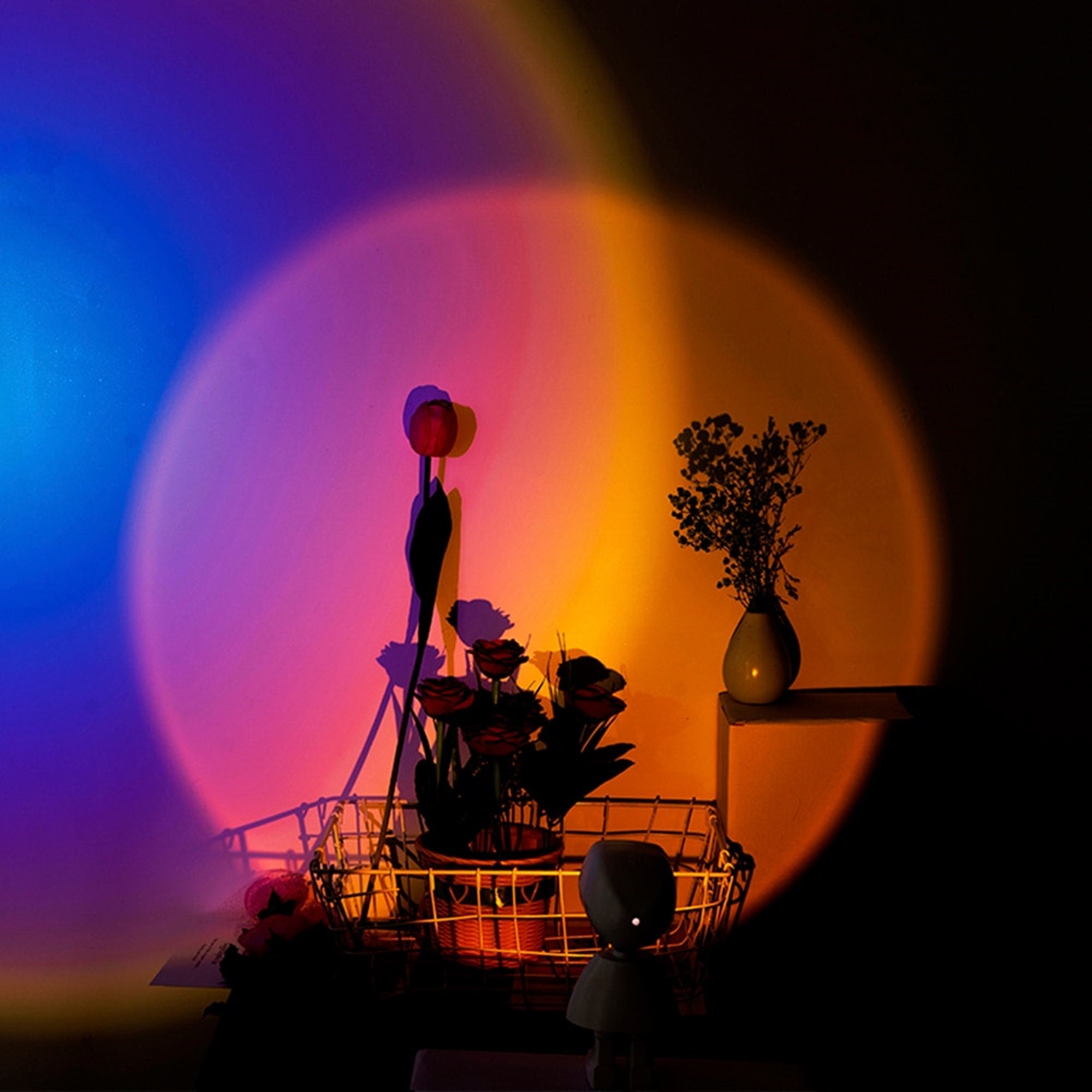 Rainbow Sunset Light Projector Lamp Atmosphere Led Night Light | Etsy