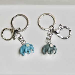 Animal Keychain, Elephant Keychain, Elephant Bag Charm, Handmade Keychain, Gift for her