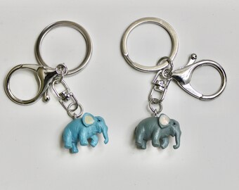 Animal Keychain, Elephant Keychain, Elephant Bag Charm, Handmade Keychain, Gift for her