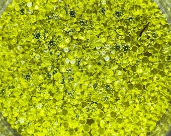 Fluorescent Yellow (Yttrium Aluminum Garnet) Ce:YAG - 1mm  Round Cut