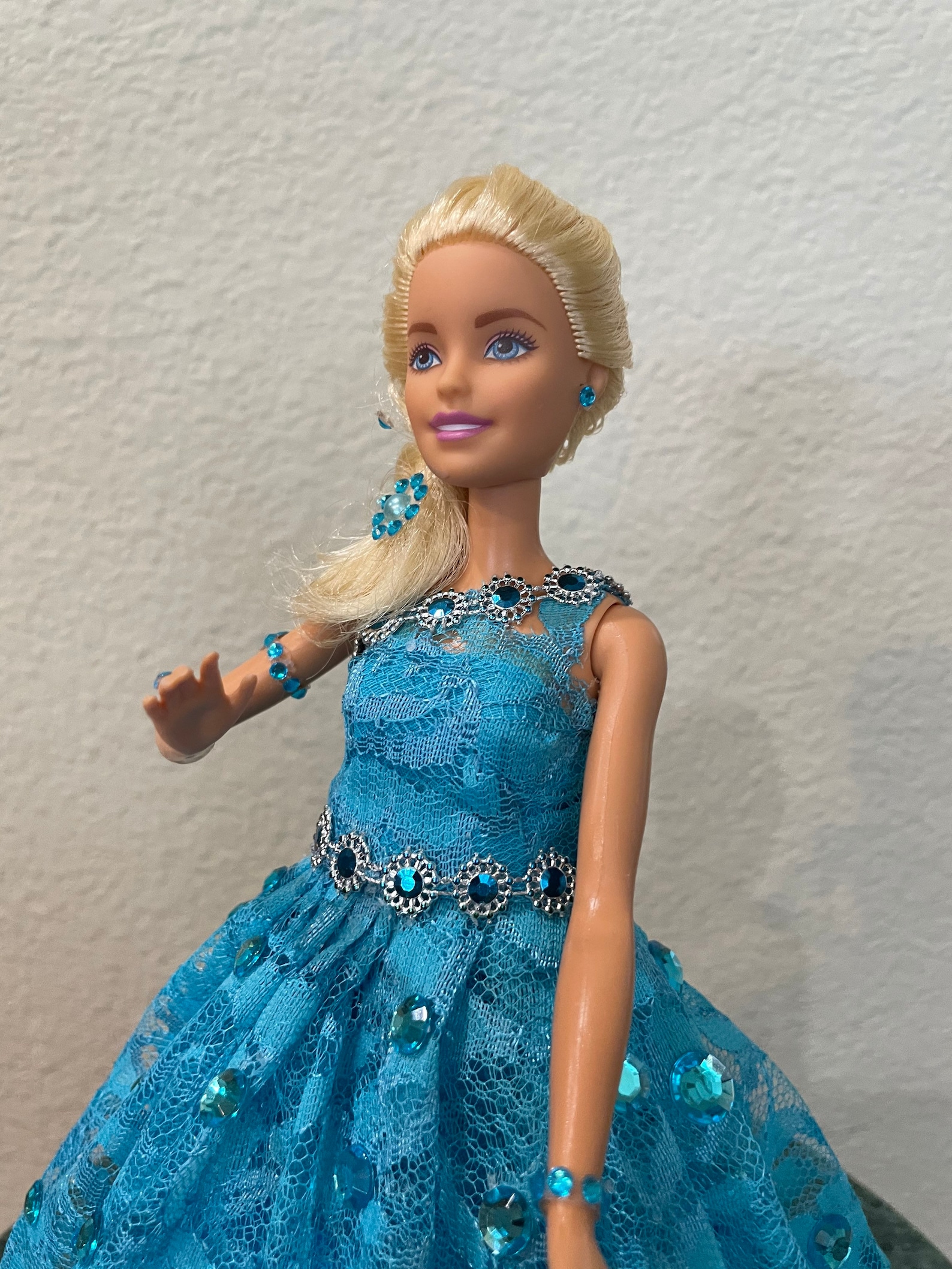 Blue dressed Barbie doll | Etsy