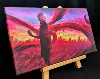Op anime geïnspireerd origineel Tokyo G-ontwerp canvas muurkunst cadeau woondecoratie print kunst klaar om op te hangen - anime fanart