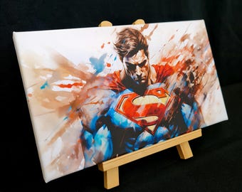 Marvel DC Comic Book geïnspireerd origineel Super Hero Man ontwerp canvas muurkunst cadeau woondecoratie print klaar om op te hangen - Comic fanart