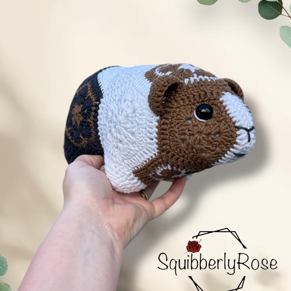 Piggy Small The African Flower Guinea Pig Crochet Pattern, DIGITAL DOWNLOAD, PDF