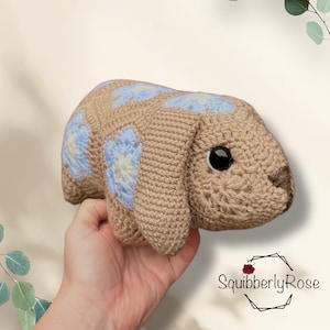 Patrón de crochet para el conejo africano Roxie, DESCARGA DIGITAL, PDF