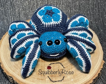 Sully the African Flower Spider Crochet Pattern, PDF, Digital Download.
