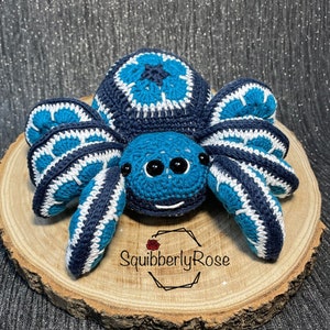 Sully the African Flower Spider Crochet Pattern, PDF, Digital Download.