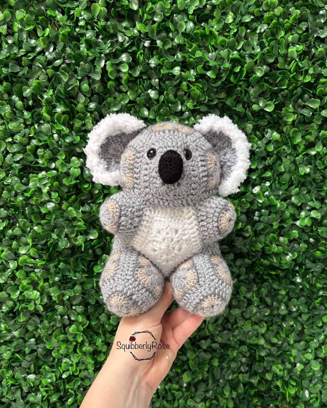Kev the African Flower Koala Crochet Pattern,pdf PATTERN ONLY