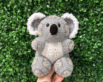 Patrón de ganchillo de Kev, el koala de flores africanas, SOLO PATRÓN EN PDF, Amigurumi