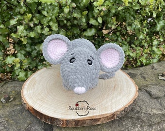 Rodney the Plush Rat Crochet Pattern, Digital Download, PDF, English, Amigurumi.