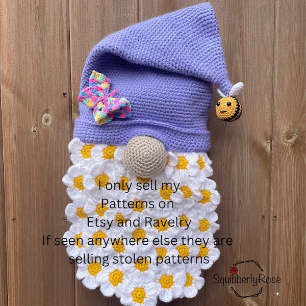 Crochet Spring Time Gonk, Gnome, Wreath Pattern, PDF, Digital Download