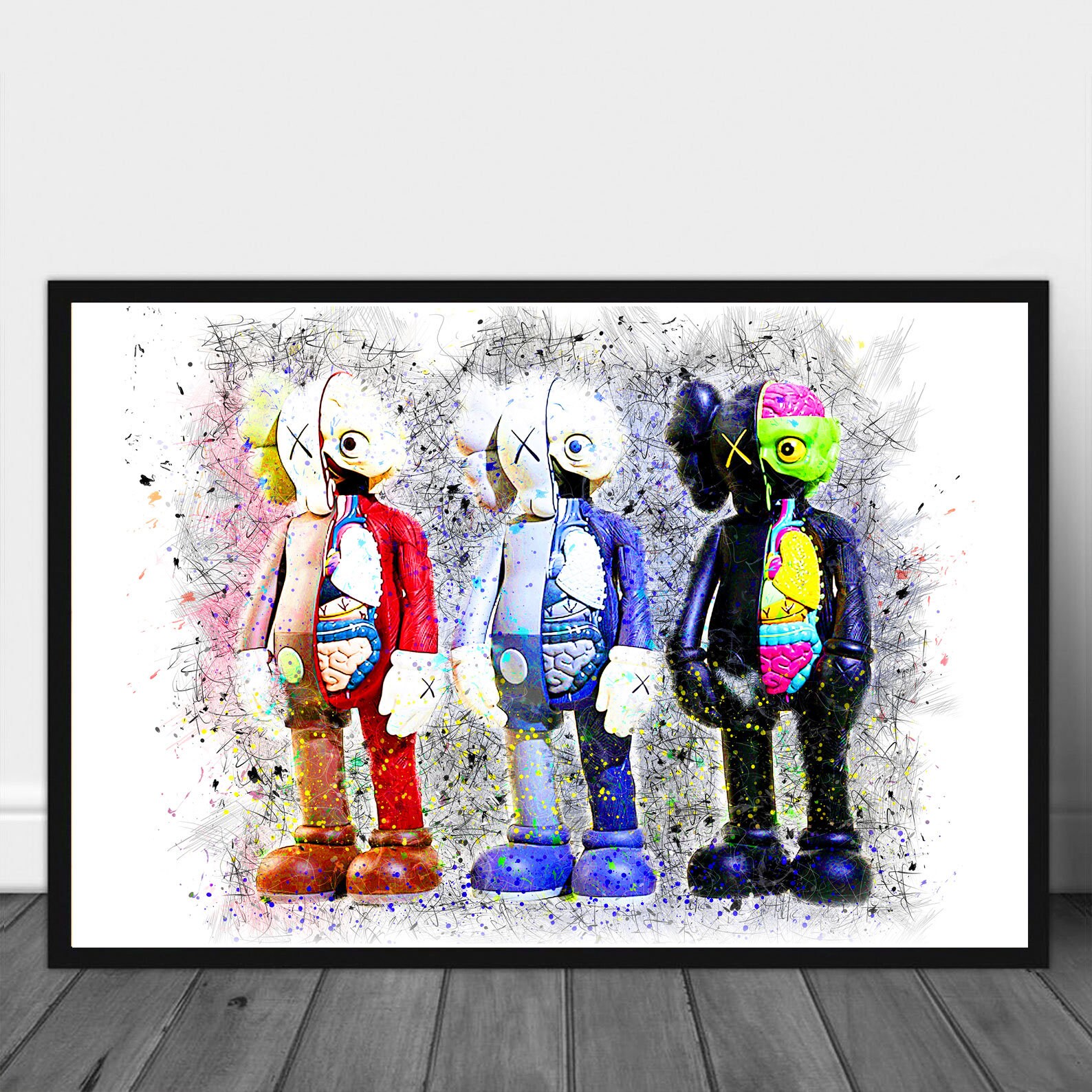 Kaws Poster Kaws Set Poster Kaws Together Print Hypebeast Etsy