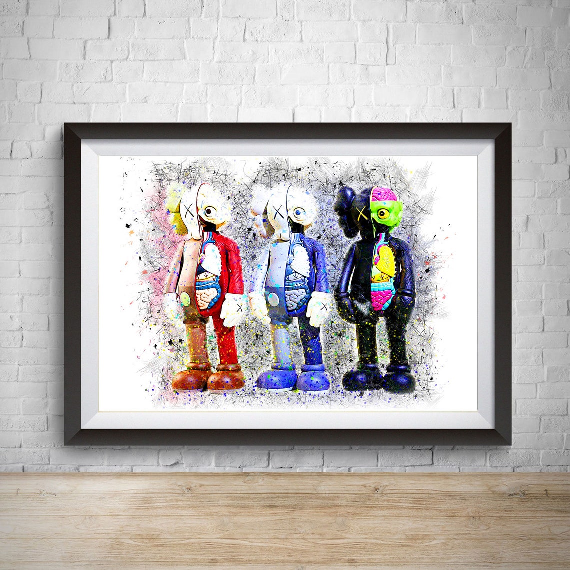 Kaws Poster Kaws Set Poster Kaws Together Print Hypebeast | Etsy