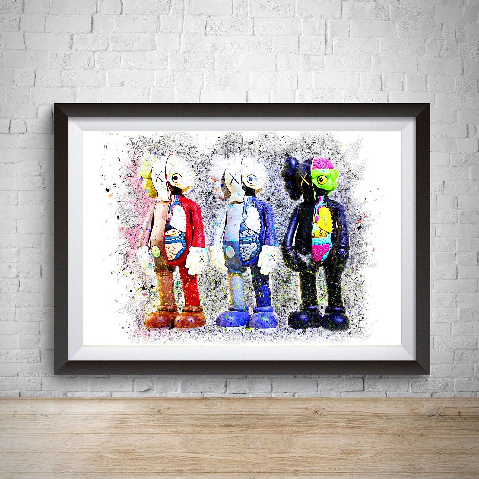 Kaws Poster Kaws Set Poster Kaws Together Print Hypebeast Etsy