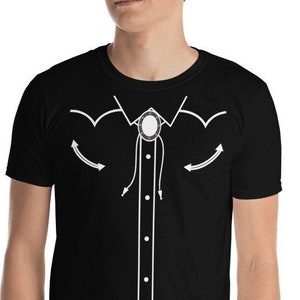 Novelty Western T-Shirt Like A Tuxedo Tee but Better Cowboy Cowgirl Mock Spoof Goofy Silly Funny Country image 1