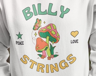 Billy Strings Hoodie BMFS Shirt Retro Vibe Tee Bluegrass Mushroom Psychedelic Top Dust In A Baggie Short Sleeve Fiddle Tune Willie Flatpick