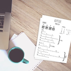 Riptide Guitar Chords Sheet by Vance Joy (digital Download) - Etsy