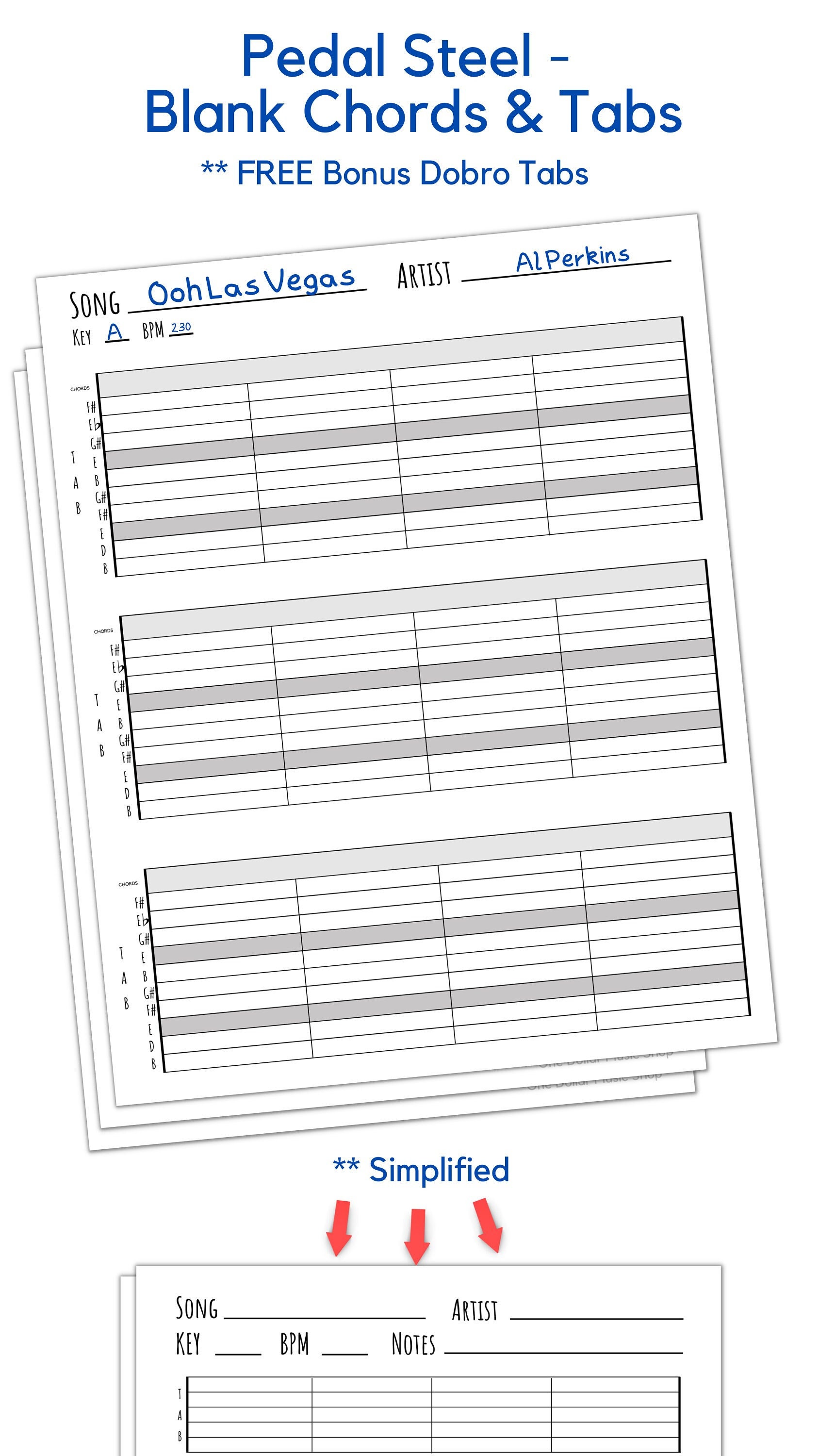 Pedal Steel Guitar Chords