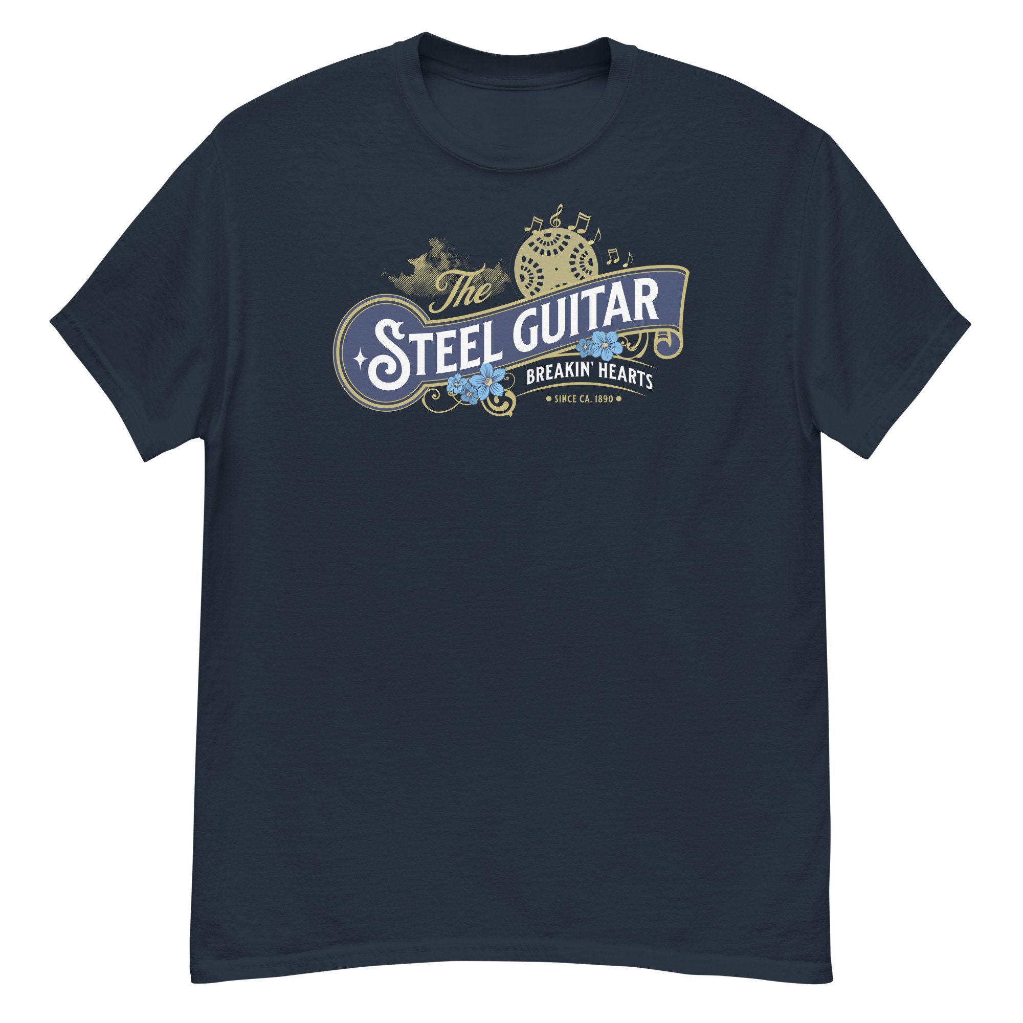 Steel Guitar Tshirt Breakin Hearts Since 1890 Men's Classic Country
