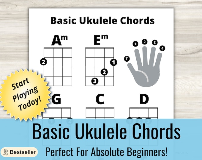 Blank Ukulele Chord Charts for Beginners (PDF Download) - Etsy Canada