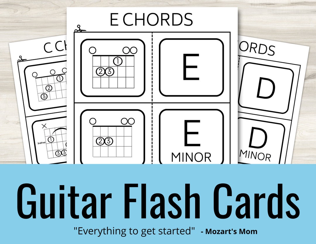 Guitar Flash Cards  Chords, Rhythm, & MORE! by Music in Everything