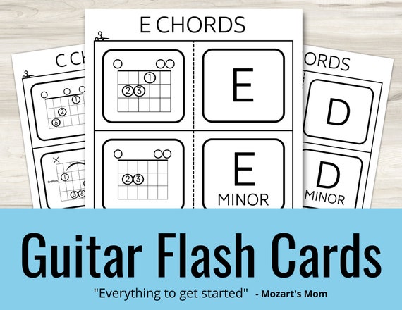 Guitar Flash Cards  Chords, Rhythm, & MORE! by Music in Everything