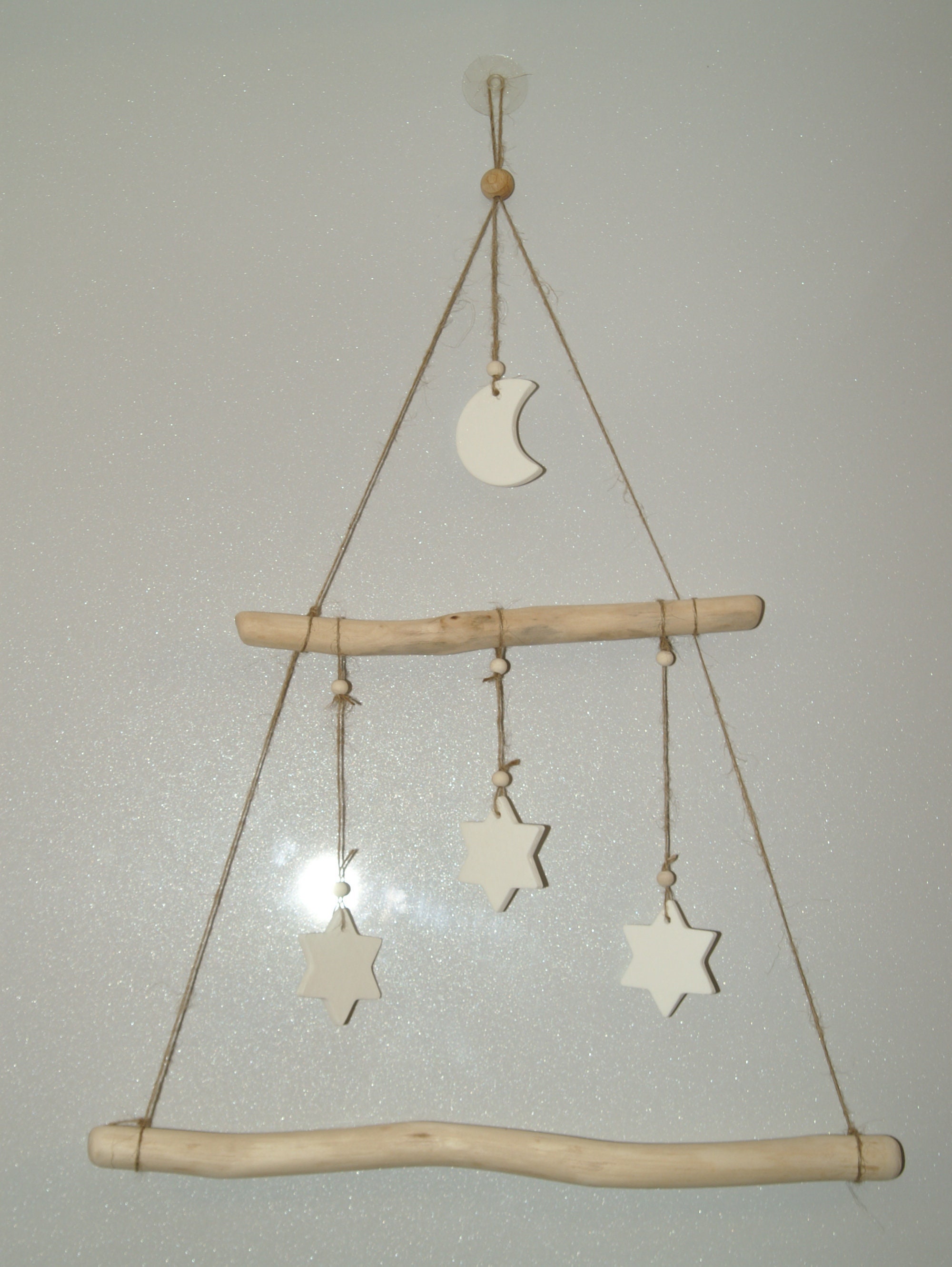 Mobile Inversé Balançoire Lune et Étoiles