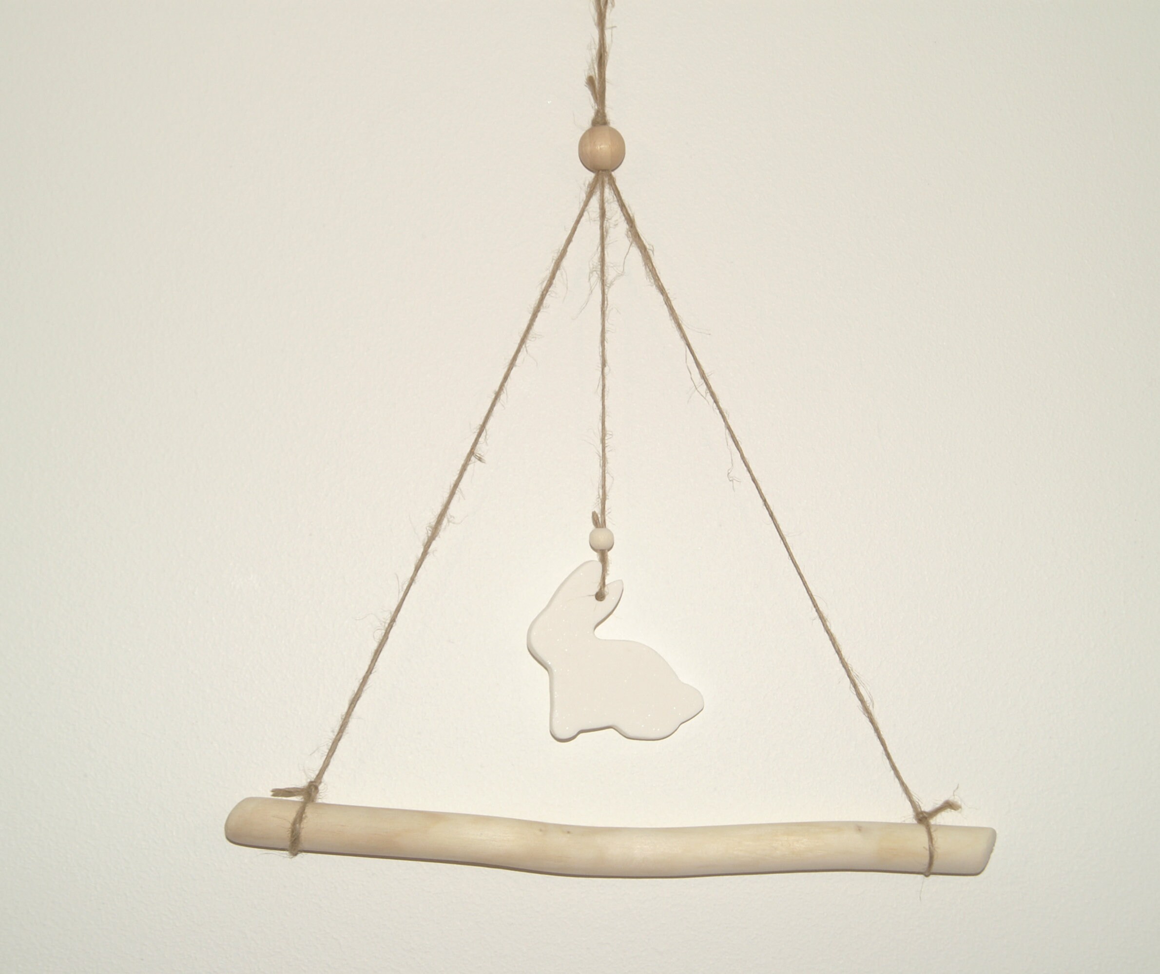 Balançoire Décorative Porcelaine Froide et Bois