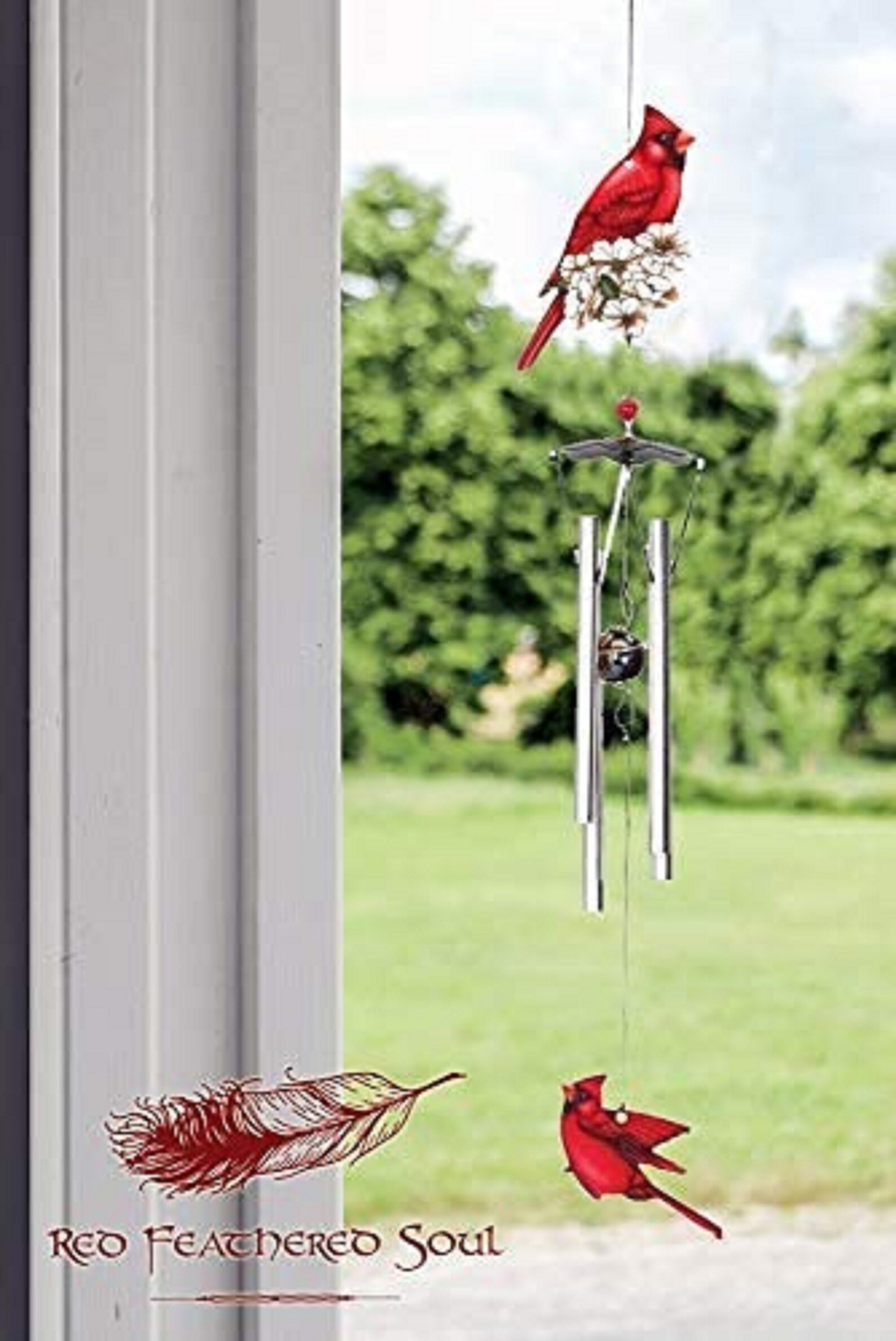 Cardinal Wind Chime Memorial Wind Chime Bird Wind Chime for Etsy
