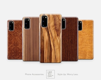 Wooden Print Case Samsung S24 S23 Ultra S22 S21+ Galaxy Note • Wood Texture, Natural Wood Look