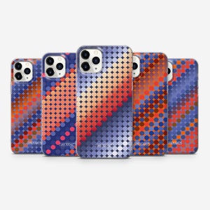 Retro Popart Gradient Phone Case iPhone 16 Plus 15 14 13 12 mini 11 Pro Max X Xs 8 7 •