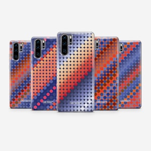 Retro Popart Gradient Case Huawei P50 P40 Pro, P30 lite, Mate 40, Xiaomi Redmi Note, OnePlus 11, 10, Oppo, Vivo Casing •