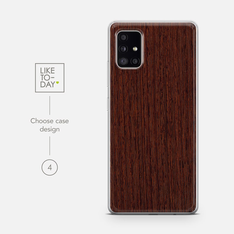 the back of a wooden case for the samsung note 9
