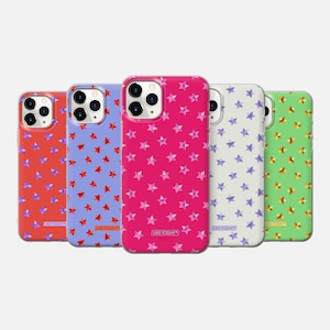 Aesthetic Star Pattern Phone Case iPhone 16 Plus 15 14 13 12 mini 11 Pro Max X Xs 8 7 •